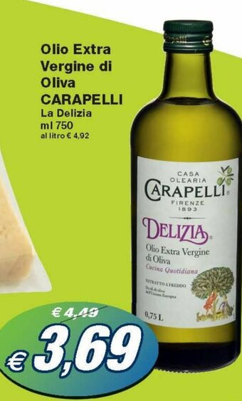 Prix Quality Carapelli Olio Extra Vergine di oliva 750 ml offerta