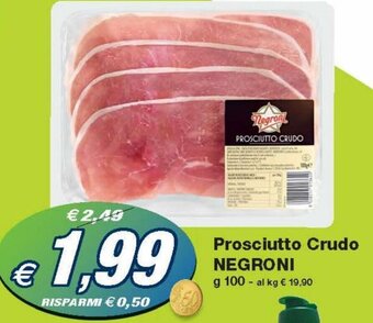 Prix Quality Negroni Prosciutto Crudo 100 g offerta