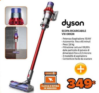 Expert dyson Scopa Ricaricabile V10 Origin offerta