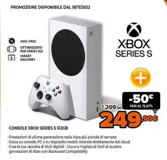 Expert Xbox Series S Console 512 GB offerta
