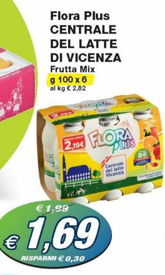 Prix Quality Centrale del Latte di Vicenza Flora Plus 100 g x 6 offerta