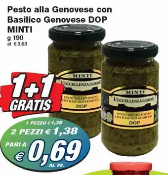 Minti Pesto alla Genovese con Basilico Genovese DOP 190 g