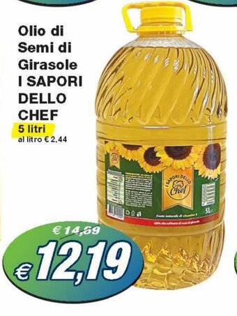 Prix Quality I Sapori Dello Chef Olio di Semi di Girasole 5 litri offerta