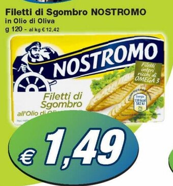 Prix Quality Nostromo Filetti di Sgombro 120 g offerta