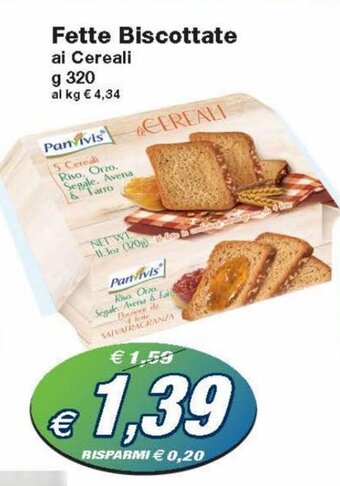 Prix Quality Panvivis Fette Biscottate 320 g offerta