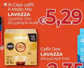 Supermercati Nonna Isa Lavazza 16 Caps caffè a Modo Mio Qualita Oro 120 g offerta