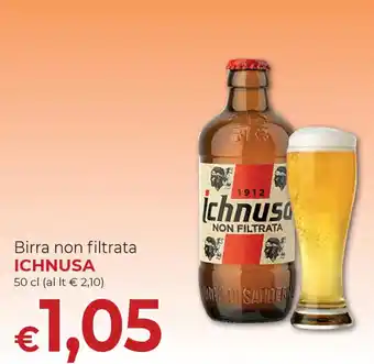 Supermercati Nonna Isa Ichnusa Birra non filtrata 50 cl offerta