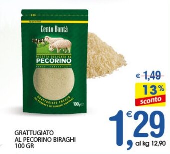 Qui Discount Grattugiato Al Pecorino Biraghi 100 gr offerta