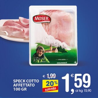 Moser Speck Cotto Affettato 100 gr