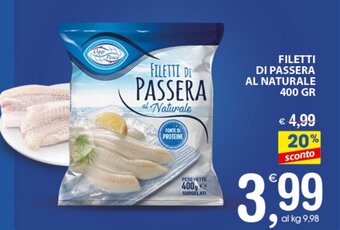Filetti di Passera Al Naturale 400 gr
