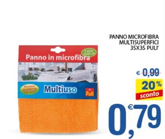 Qui Discount Panno Microfibra Multisuperfici 35x35 Puli' offerta