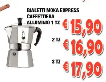 Bialetti Moka Express Caffettiera Alliminio 3 tz