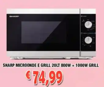 Cossuto Sharp Microonde e Grill 20 lt 800W + 1000W Grill offerta