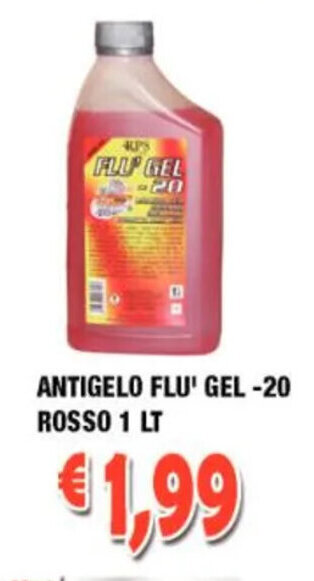 Cossuto Antigelo Flu' Gel-20 Rosso 1 lt offerta