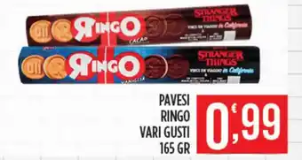 Euroesse Pavesi Ringo vari gusti 165 gr offerta