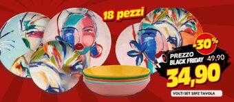 Risparmio Casa Volti Set 18pz Tavola offerta