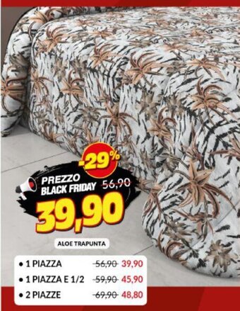 Risparmio Casa Aloe Trapunta 1 Piazza offerta