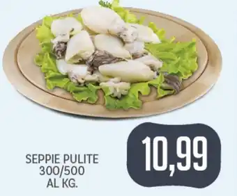 Zerotto Supermercati Seppie Pulite 300/500 al kg. offerta