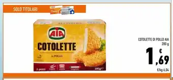 Conad Cotolette di pollo aia offerta