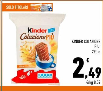 Conad Kinder colazione più offerta