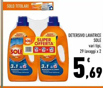 Conad Detersivo lavatrice sole offerta