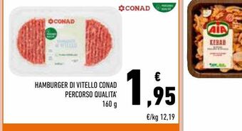 Conad Hamburger di vitello conad percorso qualità offerta