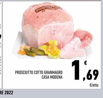 Conad Prosciutto cotto granmagro casa modena offerta