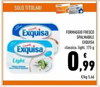 Conad Formaggio fresco spalmabile exquisa offerta