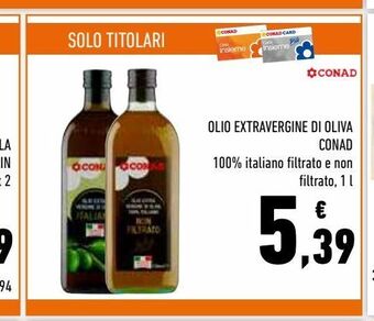 Conad Olio extra vergine di oliva conad offerta