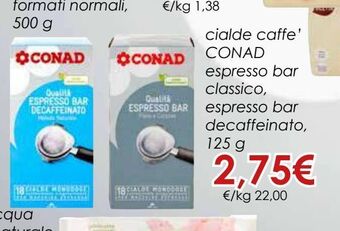 Conad Cialde caffè conad offerta