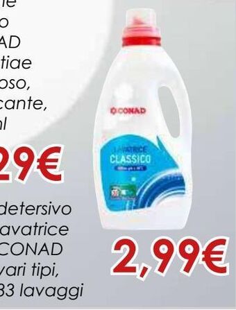 Conad Detersivo lavatrice conad offerta
