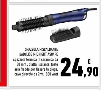 Conad Superstore Spazzola riscaldante babyliss midnight as84pe offerta
