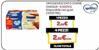 Bimbo Store Omogeneizzati mellin offerta