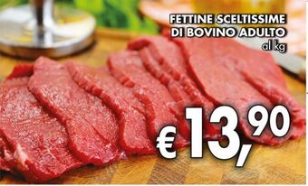 Supermercato Coal Fettine sceltissime di bovino adulto offerta