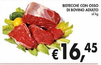 Supermercato Coal Bistecche con osso di bovino adulto offerta