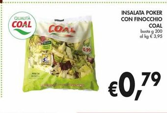 Supermercato Coal Insalata poker con finocchio coal g 200 offerta