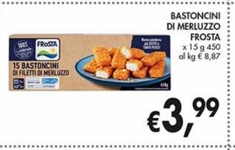 Supermercato Coal Bastoncini di merluzzo frosta offerta