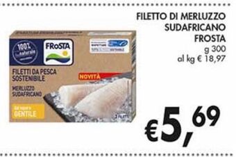 Filetto di merluzzo sudafricano frosta g 300