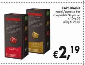 Supermercato Coal Caps kimbo offerta