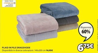 JYSK Plaid in Pile Dragehode 140x200 cm offerta