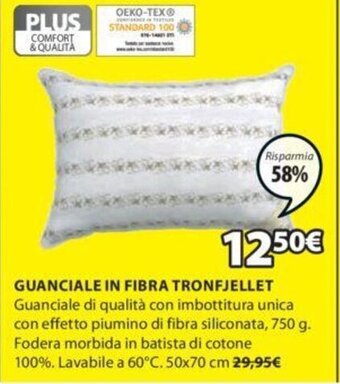JYSK Guanciale in Fibra Tronfjellet 50x70 cm offerta