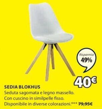 JYSK Sedia Blokhus offerta