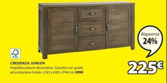 JYSK Credenza Jungen L165 x H85 x P44 cm offerta