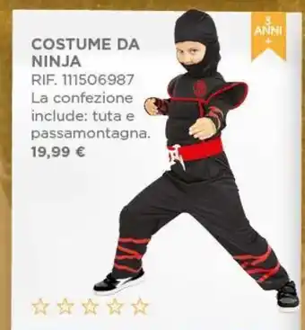 Toys Center Costume da ninja offerta