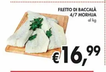 Supermercato Coal Filetto di baccalà 4/7 morhua offerta