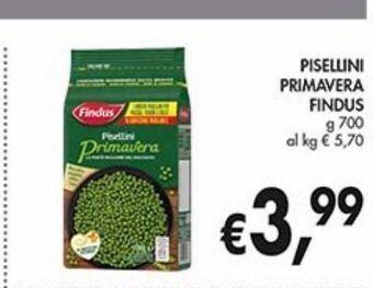 Supermercato Coal Pisellini primavera findus offerta