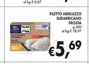 Supermercato Coal Filetti di merluzzo sudafricano frosta offerta