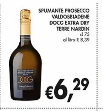 Supermercato Coal Spumante prosecco valdobbiadene docg extra dry terre nardin offerta