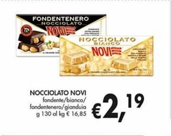 Supermercato Coal Cioccolato con nocciole novi offerta