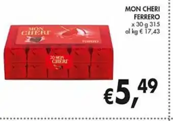 Supermercato Coal Mon cheri ferrero offerta